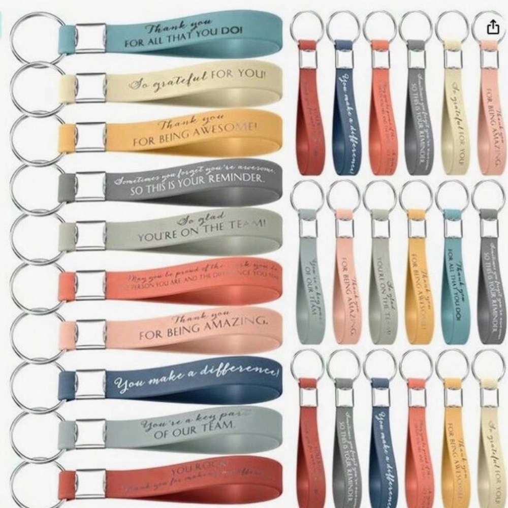 Colorful Inspirational Keychains